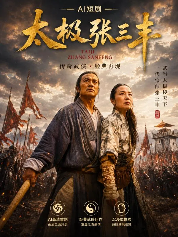 太極張三丰 和 楊紫瓊 袁潔瑩 師徒之間秘密親密接觸 ai短劇 ai成人